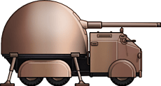 Sideview of Mobile Pill-Box Fortress